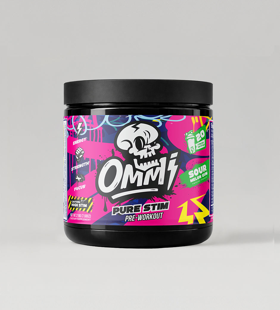OMMI PURE STIM– High-Stimulant Pre-Workout